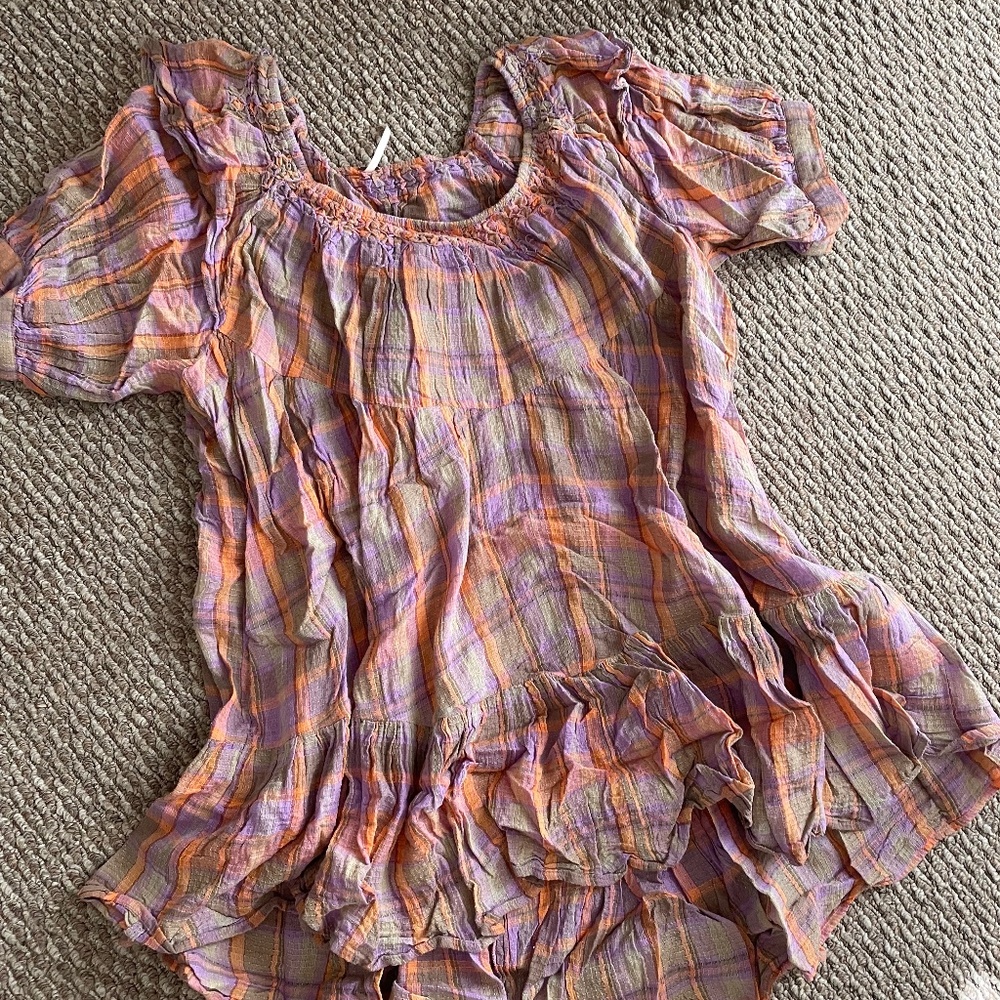 Free People plaid dress